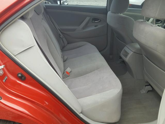 4T4BF3EK6AR024754 - 2010 TOYOTA CAMRY BASE RED photo 6