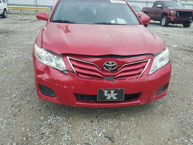 4T4BF3EK6AR024754 - 2010 TOYOTA CAMRY BASE RED photo 9