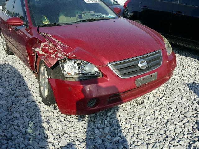 1N4AL11D24C123523 - 2004 NISSAN ALTIMA BAS BURGUNDY photo 9