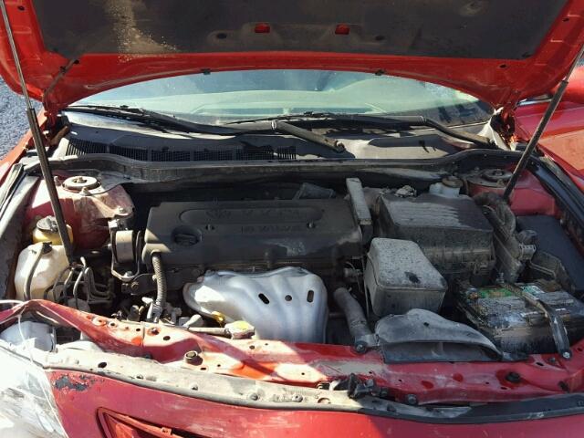 4T1BE46K09U289148 - 2009 TOYOTA CAMRY BASE RED photo 7