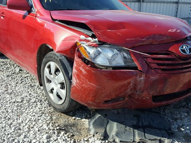 4T1BE46K09U289148 - 2009 TOYOTA CAMRY BASE RED photo 9