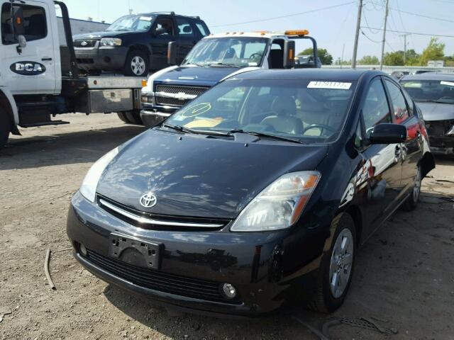 JTDKB20U383443724 - 2008 TOYOTA PRIUS BLACK photo 2