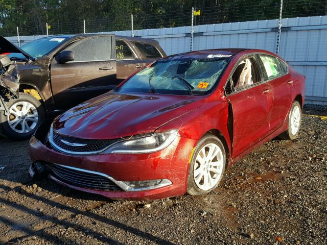 1C3CCCABXGN140709 - 2016 CHRYSLER 200 LIMITE BURGUNDY photo 2