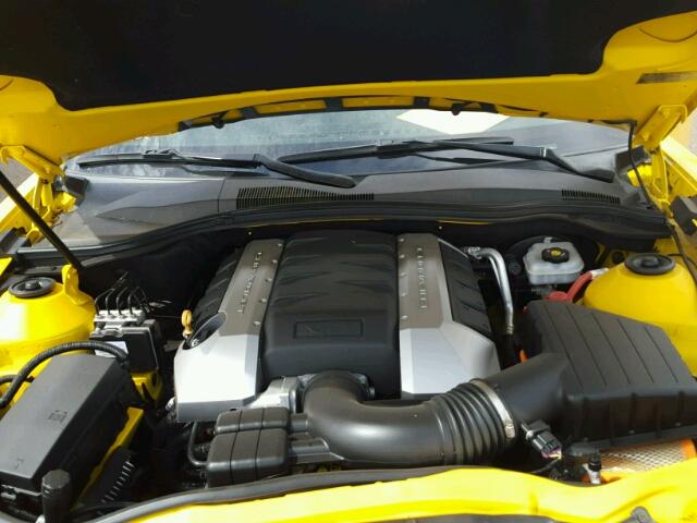 2G1FK1EJ9A9114509 - 2010 CHEVROLET CAMARO YELLOW photo 7