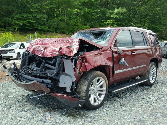 1GYS4CKJ5HR248749 - 2017 CADILLAC ESCALADE P RED photo 2