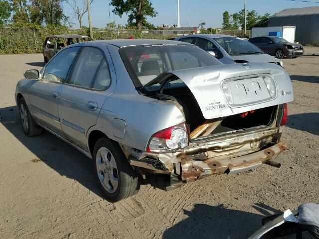 3N1CB51D74L847745 - 2004 NISSAN SENTRA 1.8 SILVER photo 3