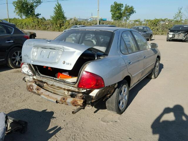 3N1CB51D74L847745 - 2004 NISSAN SENTRA 1.8 SILVER photo 4