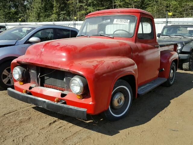 F10V5E23088 - 1955 FORD F100 RED photo 2