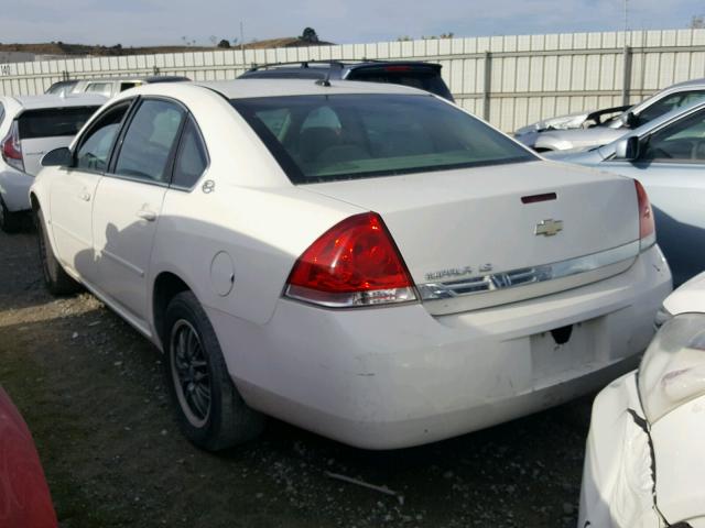 2G1WB58N489160412 - 2008 CHEVROLET IMPALA WHITE photo 3