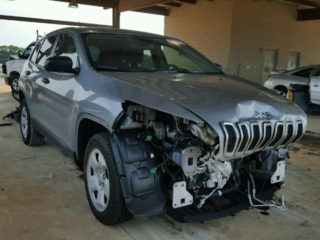 1C4PJLAB9HW654422 - 2017 JEEP CHEROKEE S SILVER photo 1