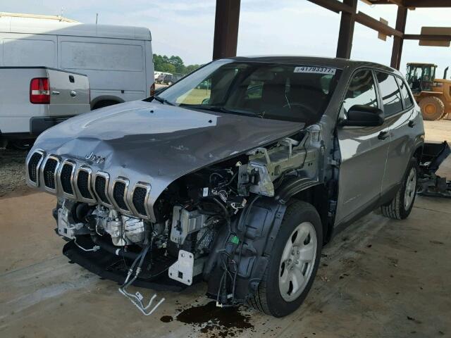 1C4PJLAB9HW654422 - 2017 JEEP CHEROKEE S SILVER photo 2