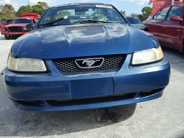 1FAFP4043YF248757 - 2000 FORD MUSTANG BLUE photo 9