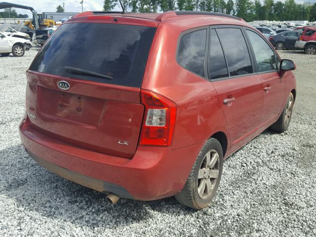 KNAFG525777025231 - 2007 KIA RONDO BASE ORANGE photo 4