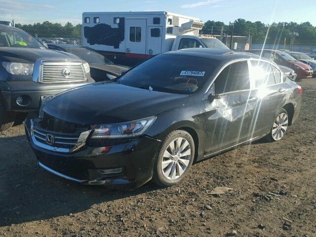 1HGCR2F74DA220598 - 2013 HONDA ACCORD EX BLACK photo 2