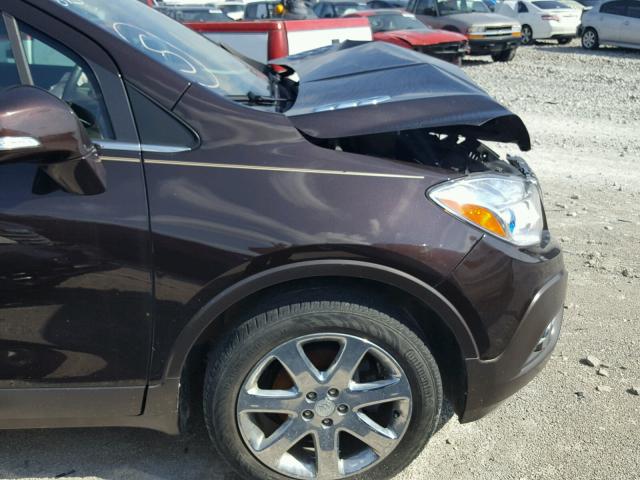 KL4CJDSB5EB684341 - 2014 BUICK ENCORE PRE BURGUNDY photo 10