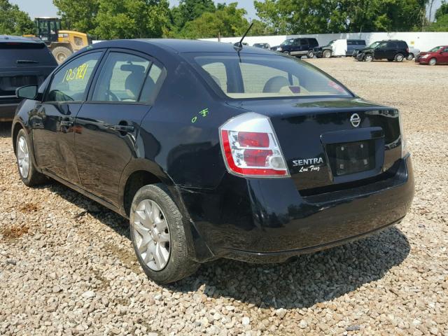 3N1AB61E28L614447 - 2008 NISSAN SENTRA 2.0 BLACK photo 3