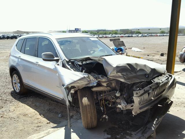 5UXWX9C51D0A17981 - 2013 BMW X3 XDRIVE2 SILVER photo 1