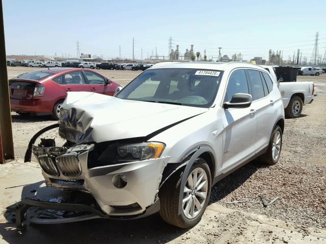 5UXWX9C51D0A17981 - 2013 BMW X3 XDRIVE2 SILVER photo 2