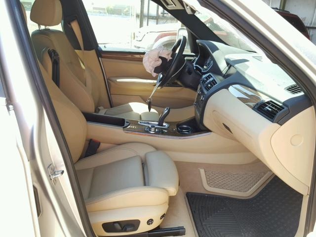 5UXWX9C51D0A17981 - 2013 BMW X3 XDRIVE2 SILVER photo 5