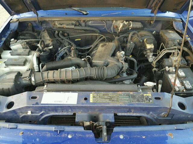 1FTYR14U73PB87499 - 2003 FORD RANGER BLUE photo 7