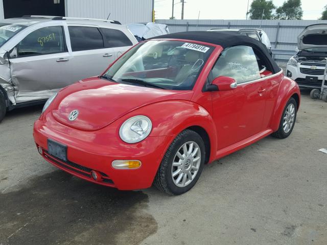 3VWCM21Y64M301776 - 2004 VOLKSWAGEN NEW BEETLE წითელი ფოტო 2