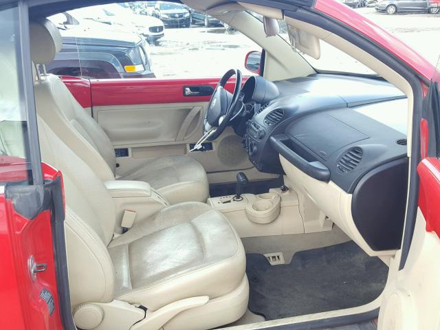 3VWCM21Y64M301776 - 2004 VOLKSWAGEN NEW BEETLE წითელი ფოტო 5