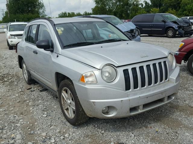 1J8FF47W78D663508 - 2008 JEEP COMPASS SP SILVER photo 1