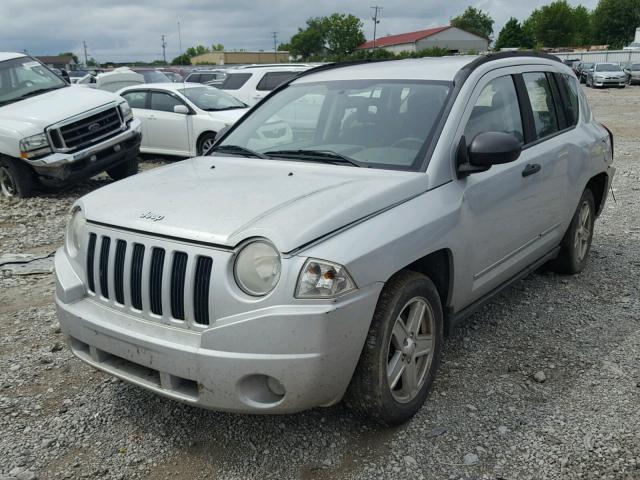 1J8FF47W78D663508 - 2008 JEEP COMPASS SP SILVER photo 2