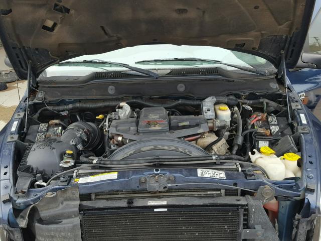 3D7KR28A37G832533 - 2007 DODGE RAM 2500 S BLUE photo 7