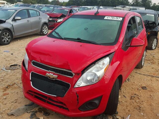 KL8CB6S93EC477218 - 2014 CHEVROLET SPARK LS RED photo 2