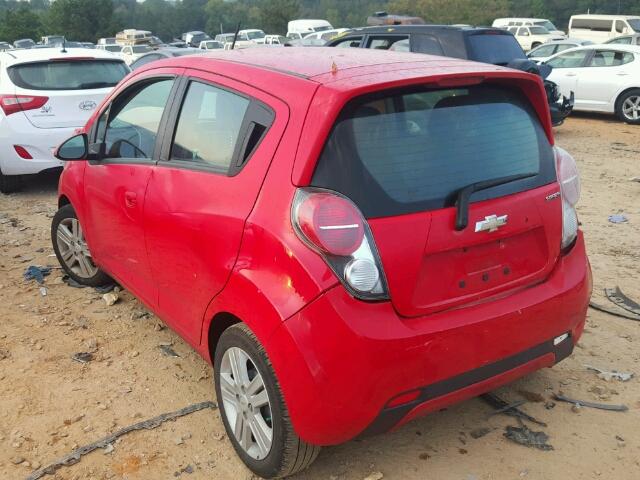 KL8CB6S93EC477218 - 2014 CHEVROLET SPARK LS RED photo 3