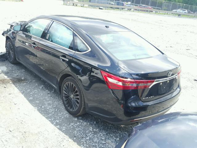 4T1BK1EB3GU207287 - 2016 TOYOTA AVALON XLE BLACK photo 3