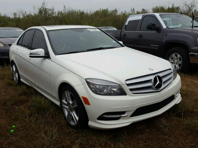 WDDGF5EB1BR168559 - 2011 MERCEDES-BENZ C WHITE photo 1