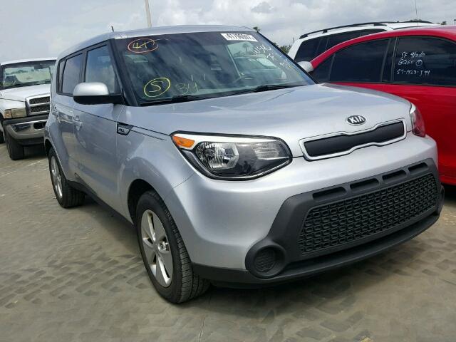 KNDJN2A24F7795457 - 2015 KIA SOUL SILVER photo 1