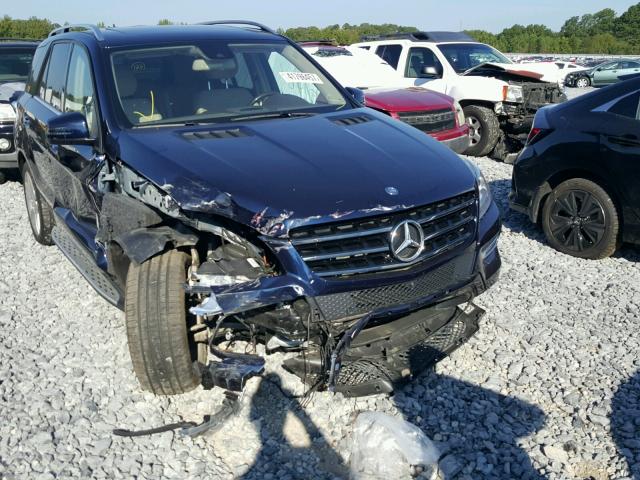 4JGDA5JB2FA449917 - 2015 MERCEDES-BENZ ML BLUE photo 1