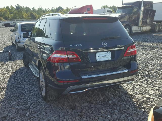 4JGDA5JB2FA449917 - 2015 MERCEDES-BENZ ML BLUE photo 3