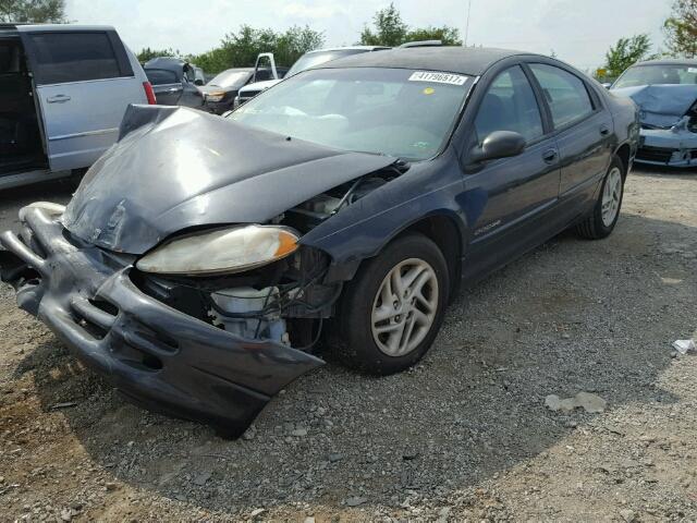 2B3HD46R1YH342067 - 2000 DODGE INTREPID BLACK photo 2