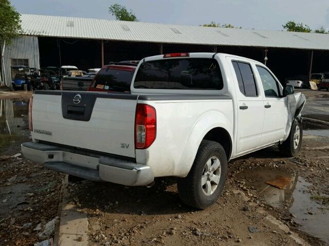 1N6AD0ER9BC403392 - 2011 NISSAN FRONTIER S WHITE photo 4