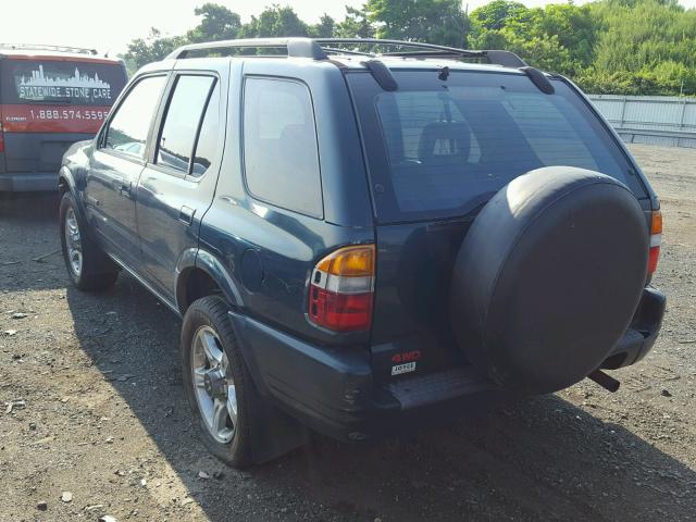 4S6CM58W7X4407343 - 1999 HONDA PASSPORT E BLUE photo 3