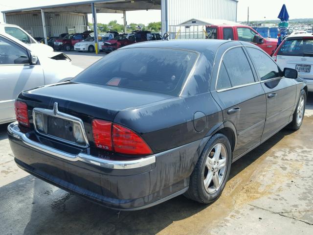 1LNHM87A62Y714431 - 2002 LINCOLN LS შავი ფოტო 4