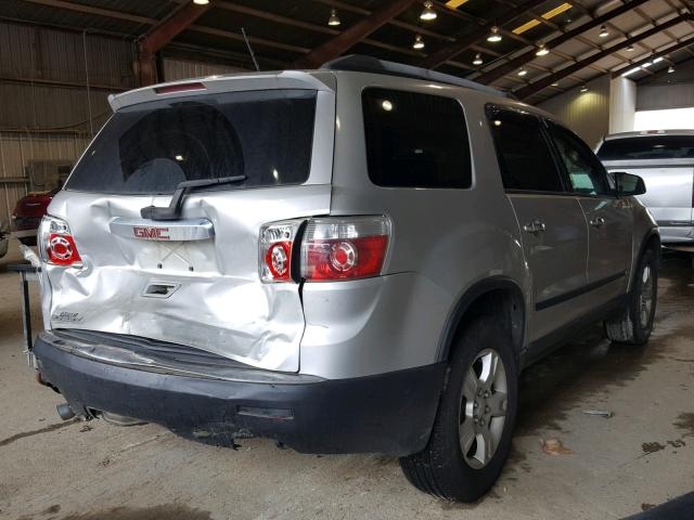 1GKLRKED8AJ114127 - 2010 GMC ACADIA SL SILVER photo 4