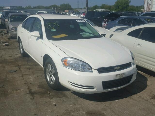 2G1WB58K089180856 - 2008 CHEVROLET IMPALA LS WHITE photo 1