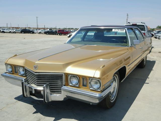 6B69R20176494 - 1972 CADILLAC FLT. SIXTY GOLD photo 2