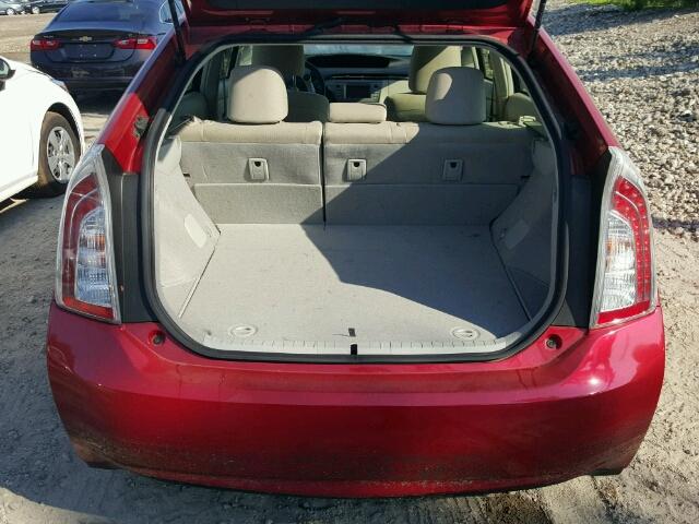 JTDKN3DU3E0361643 - 2014 TOYOTA PRIUS 红色 照片 9