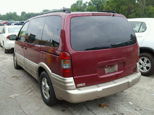 1GMDU03E44D237808 - 2004 PONTIAC MONTANA MAROON photo 3