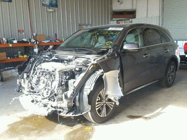 5FRYD3H36HB006579 - 2017 ACURA MDX GRAY photo 2