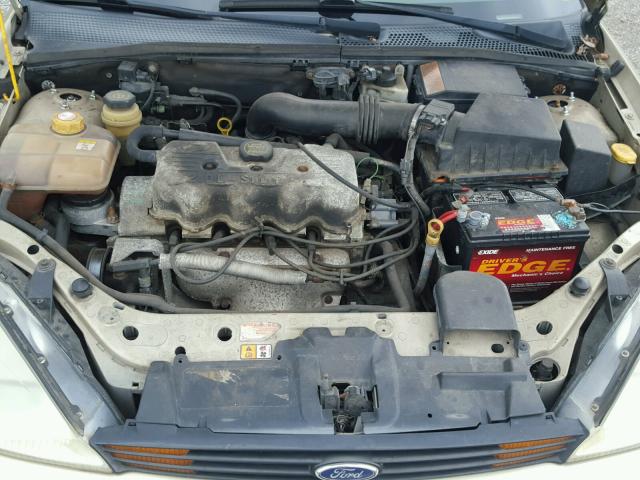 1FAFP33P32W204863 - 2002 FORD FOCUS LX BEIGE photo 7