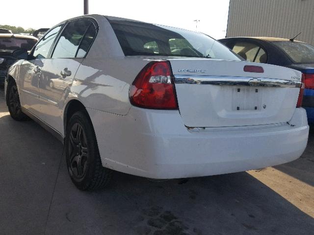 1G1ZS58N37F271701 - 2007 CHEVROLET MALIBU LS WHITE photo 3