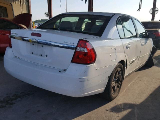 1G1ZS58N37F271701 - 2007 CHEVROLET MALIBU LS WHITE photo 4