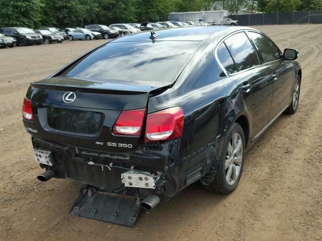 JTHCE96S880018705 - 2008 LEXUS GS 350 BLACK photo 4